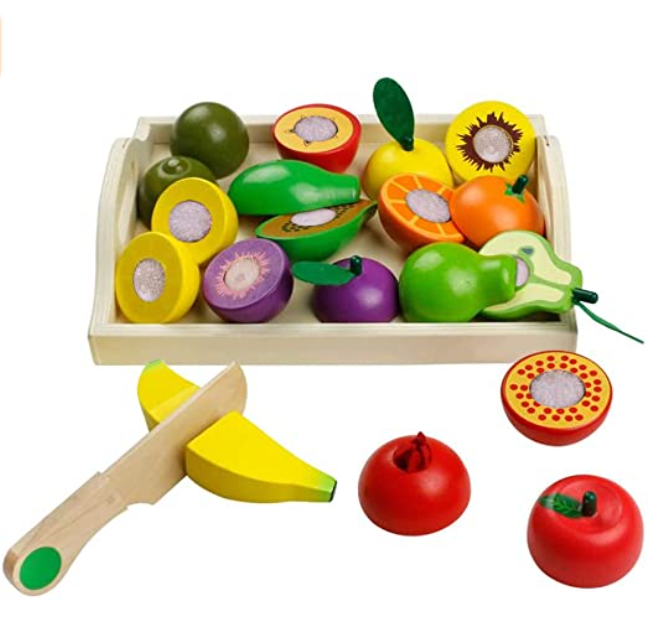 Set da gioco in legno “Frutta e verdura”