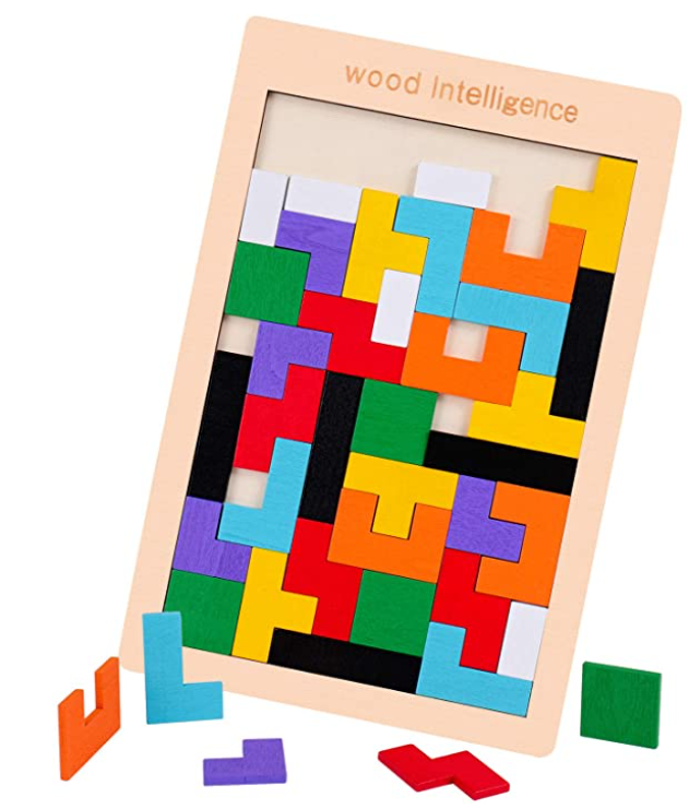 Puzzle Tetris in legno
